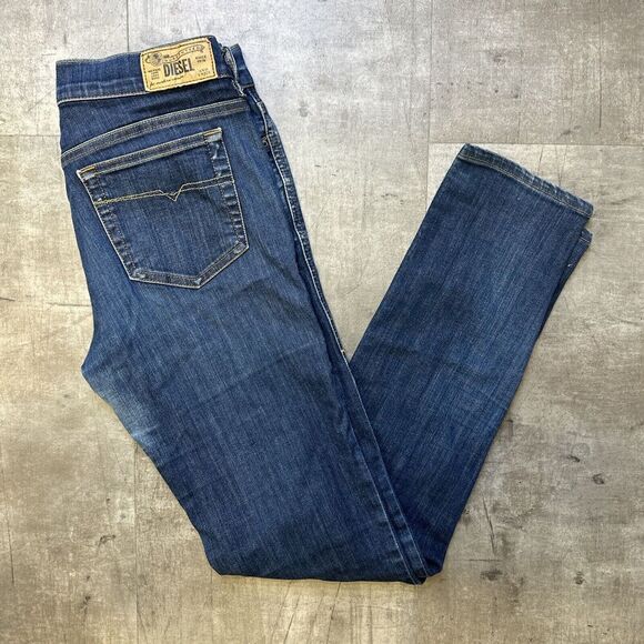 Diesel Womens Denim Bootzee-St Slim Bootcut Blue Jeans 0881M 28x31 - Picture 1 of 11